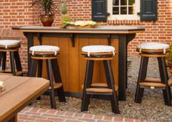 Bar with Swivel Stools